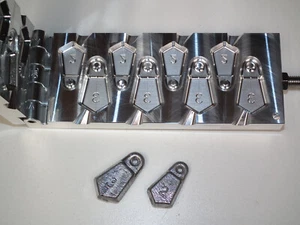 Saltwater Flat Bank Sinker mold 2,3oz Production CNC Aluminum Freshwater USA 3RD - Picture 1 of 4