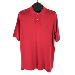 Polo by Ralph Lauren Polo Shirt Men's Medium Red 100% Cotton Short Sleeve Golf - Picture 1 of 11