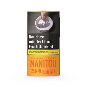 Manitou Zigaretten Drehtabak Organic Blend No.8 gold 5 Beutel je 30g Rolltabak - Bild 1 von 1