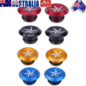 Bike MTB 1 Pair Mini Aluminum Alloy Grip Handlebar Bar End Plugs Caps - Picture 1 of 12