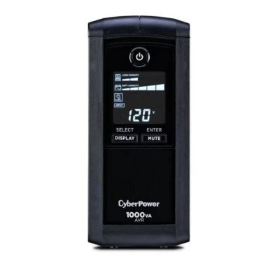 CyberPower CP1000AVRLCD Intelligent LCD UPS Systems - 1000VA/600W, 120 VAC - Image 1 of 4