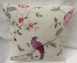 Laura Ashley Designer Cushion Cover " SUMMER PALACE" Cranberry Various Sizes - Picture 1 of 2