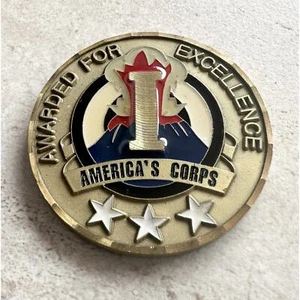 Original US Army Commanding General 3 Star Of I Corps & Fort Lewis Coin - Picture 1 of 3