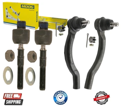 GENUINE MOOG Inner and Outer Steering Tie Rod Ends Kit For 08-12 Honda Accord - Image 1 of 4
