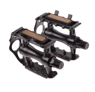 Alloy Bicycle Aluminum Pedals Non-slip 9/16" Mountain Bike Hybrid Road in Black - Image 1 of 2