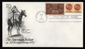 #1734 13c Indian Head Penny-Combo, Art Craft FDC **ANY 5=FREE SHIPPING** - Picture 1 of 1