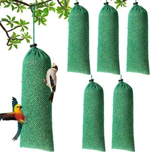 6 Pack Finch Sock Feeder Bird Feeder Seed Sack Mesh Feed Bag for Finch Thistle - Picture 1 of 12