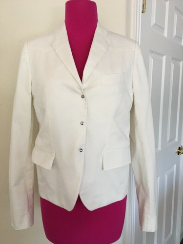 Giacca di cotone bianca originale Gucci donna taglia 40