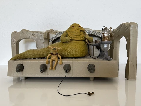 Vintage Kenner Star Wars Jabba the Hutt 1983 & Hasbro Palace Playset Cover