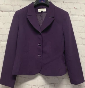 Le Suit Women's Blazer Jacket Suit Separate Size 8P Petite Purple - Picture 1 of 6
