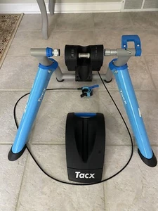 Tacx Trainer Magnetic - Blue/Silver With Handlebar Mounting Load Control - Picture 1 of 4