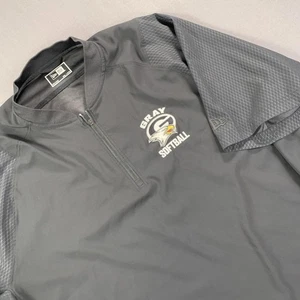 New Era Jacket Men 2XL South Carolina 'Gray' Softball Coach Blade Collar Black - Picture 1 of 15