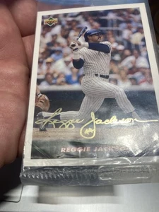 Reggie Jackson 1995 Upper Deck New York Yankees 3/3 Sports Drink Factory Sealed - Picture 1 of 7