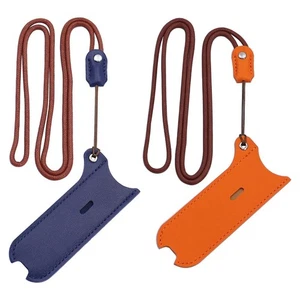 Estuche de cuero PU con cinta, estuche para collar, cinta para bolígrafos, funda para bolígrafos de L1074 - Imagen 1 de 8
