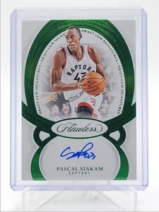 PASCAL SIAKAM 2024-25 FLAWLESS DRAFT GEM SIGNATURES EMERALD AUTO /5 Q5692 - Picture 1 of 2