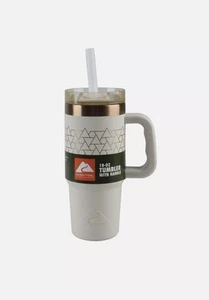 Ozark Trail Bicchiere in acciaio inox isolato 18 oz con manico beige - Foto 1 di 7