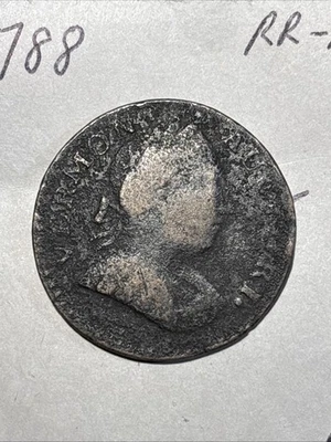 1788 vermont copper R-19 R5 Nice Details Some Roughness Scarce Variety - Image 1 of 4