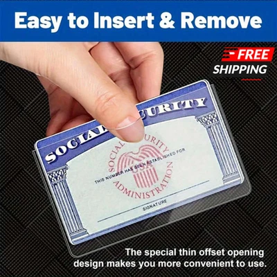 10 fundas protectoras de tarjetas de PVC impermeables gruesas suaves transparentes tarjetas de juego 31 mil Foto 1 de 4