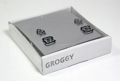 宜家 Groggy 6 杯垫套装和支架方形/不锈钢 600.176.15 全新 — 第 1/2 张图片