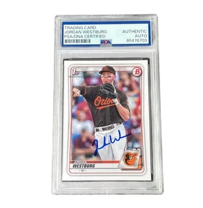 Jordan Westburg Signed 2020 1st Bowman Draft Auto Authentic Rookie Orioles PSA - Picture 1 of 2