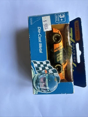 Matchbox 1990 Days of Thunder Chevy Lumina Orange #18 Hardees With Box 32550 - Image 1 of 4