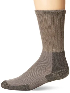 Unisex KX Thick Padded Hiking Crew Socks, Pewter, Medium - Picture 1 of 7