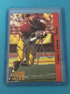 1993 Classic Proline Curtis Conway Autogramm handsigniert Bears USC x - Bild 1 von 4