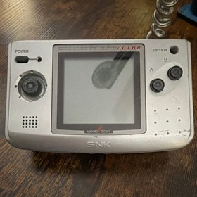 SNK Neo Geo Pocket Color Silver with Nyko Worm Light Accessory