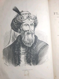 Alte antike Die Werke des Flavius Josephus mit 3 hinzugefügten Dissertationen 1855 1800er - Bild 1 von 17