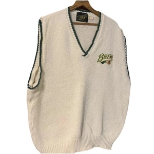 Vtg 90s Brett Favre Sweater Vest XL V-Neck Logo Green Bay Packer USA NFL Draft - Picture 1 of 6