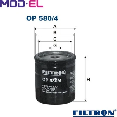 FILTRO DE ACEITE OP 580/4 PARA TRIUMPH DOLOMITE 1500/SPITFIRE TOLEDO 1300 HERALD MG   Foto 1 de 4