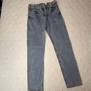H&M Boys Dark Wash Denim Straight Jeans US Size 16 Slim Fit W/ Adjustable Waist - Picture 1 of 11
