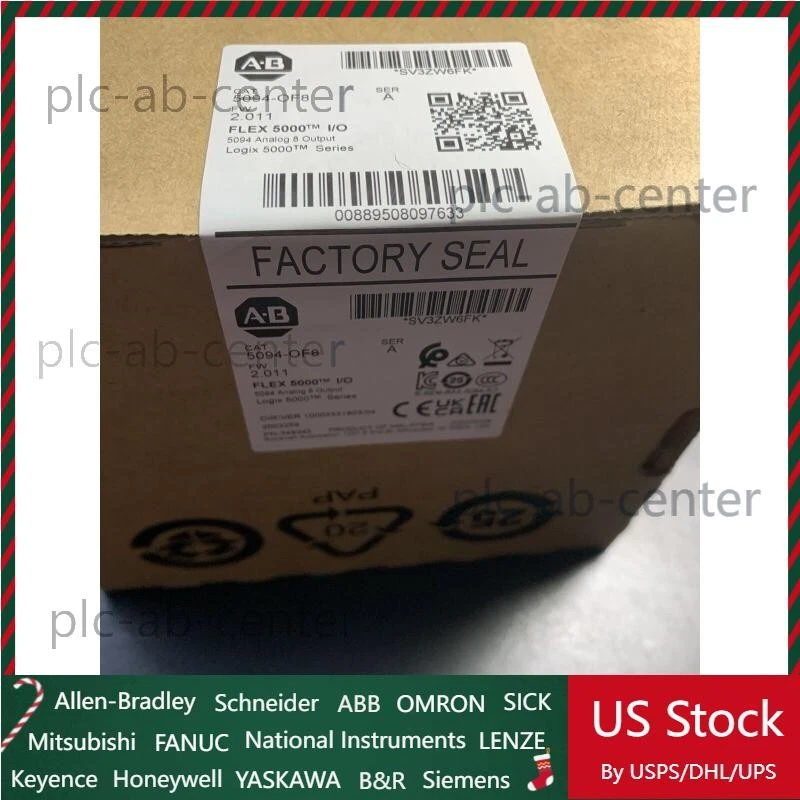 Sealed AB 5094-OF8 Flex 5000 I/O Analog 8 Output 5094OF8 New In Box US Free Tax - Image 1 of 1