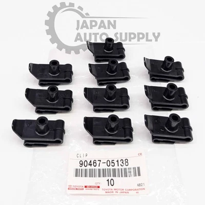 OEM GENUINE TOYOTA 4RUNNER TACOMA TUNDRA FJ FRONT BUMPER RETAINER CLIP SET x10 - Image 1 of 4