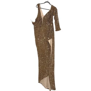 Vestido formal de lentejuelas Miss Ord de un hombro talla 4XL  - Imagen 1 de 6