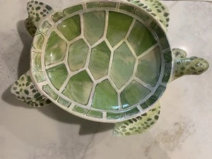 4-Sea Turtle-Shaped Melamine Dessert / Salad Plates -Ocean Theme, Dishwasher Sag - Bild 1 von 3
