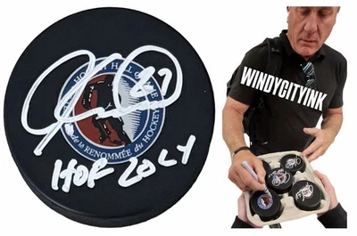 JEREMY ROENICK SIGNED HALL OF FAME HOCKEY PUCK CHICAGO BLACKHAWKS w/EXACT PROOF! - Image 1 of 3