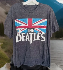Camiseta vintage de los Beatles talla grande gris 2015 camiseta manga corta 50 % algodón/50 % poliéster - Imagen 1 de 5