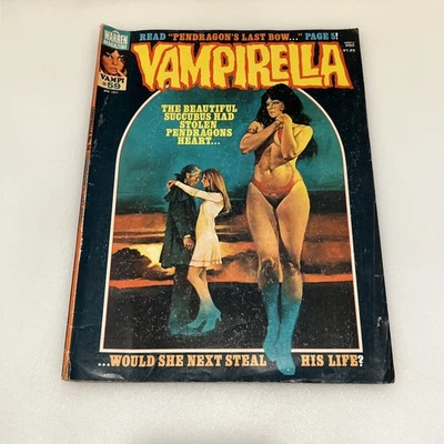 Vampirella Vampi # 59 April 1977 Comic Warren Magazine Vampire Pendragon - Image 1 of 3
