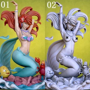Mermaid NSFW 1/8 1/6 1/4 3D Print Figure Model Kit Unpainted Unassembled GK - Picture 1 of 20
