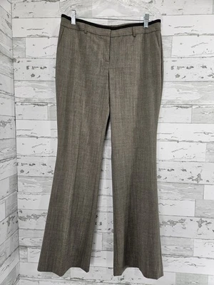 Express Editor Flare Legs Pants Pockets Gray Womens size 6 Career Business - Image 1 of 4