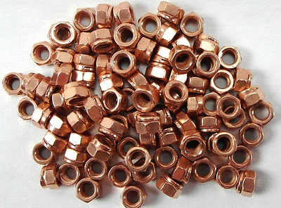 Kupfermutter M8 M10 SW12 SW13 SW14 SW17 DIN14440 DIN6927 Thermagmutter Krümmer - Bild 1 von 3