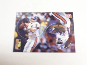 POGS JOHN ELWAY and SHANNON SHARPE ON SAME POG CARD HALL OF FAMERS - Picture 1 of 3