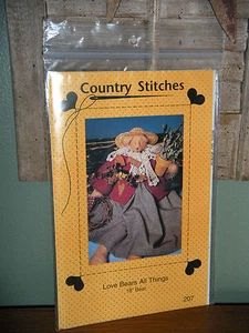 PUNTURAS COUNTRY ~ LOVE BEARS ALL THINGS ~ PATRÓN DE OSO DE 18" SIN CORTAR - Imagen 1 de 3