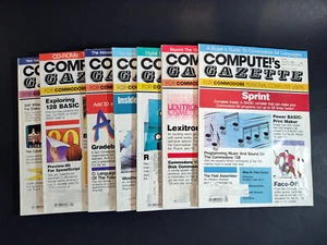 Compute!'s Gazette magazine 7 issue lot for Commodore 64 / 128 Aug 85 - Feb 86 - Picture 1 of 4