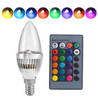 1-10pack 3w Rgb E12 E14 Candelabra Led Bulb Color Changing Candle Light Lamp Us