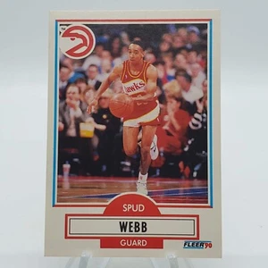 1990 Fleer Basketball #5 Spud Webb Anthony Webb Atlanta Hawks - Bild 1 von 2