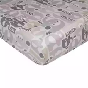 New Cotton Naturi Elephant Cot Fitted Sheet Baby Mattress Cover Bed Skirt - Foto 1 di 1