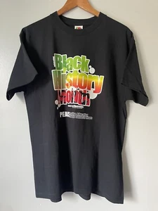 Vintage Y2K 2004 Black History Month Peace Education FOTL Size L - Picture 1 of 4