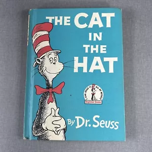 Dr Seuss ~ The Cat In The Hat 1970s Vintage Hardcover Book BCE Beginner Books - Picture 1 of 8